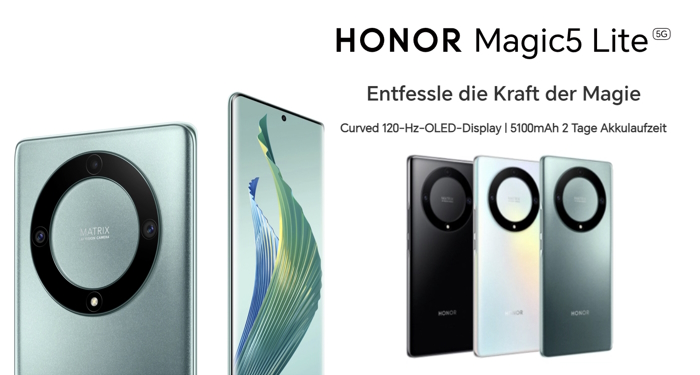 Honor Magic 5 Lite - Header LP