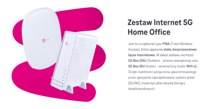 T-Mobile Polska - Router und Antenne für 5G