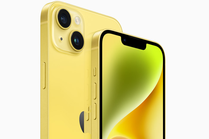 Das iPhone 14 (Plus) erscheint ganz neu in der Farbe Gelb (Bild: apple.com)