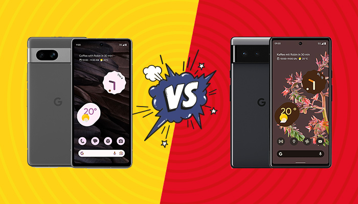 Google Pixel 7a vs. Pixel 6a im Vergleich