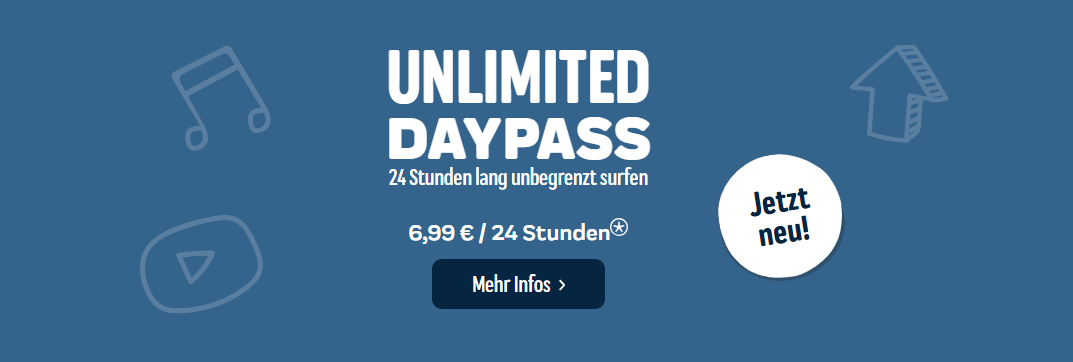 ja! mobil Unlimited Daypass