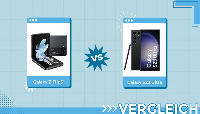 Samsung Galaxy Z Flip 5 vs. Galaxy S23 Ultra Vergleich