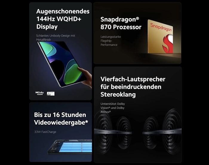 Xiaomi Pad 6 - LP-Hardware - mit Vertrag in den Netzen von Telekom, Vodafone und o2 Telefónica