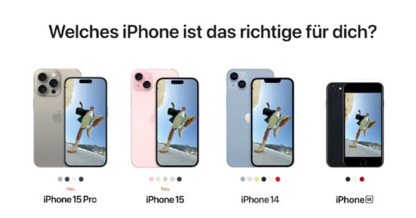 Apple Trade In - Tauscht iPhone 14 (Pro Max) gegen iPhone 15 (Pro Max)