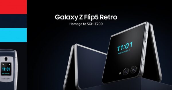 Galaxy Z Flip 5 Retro in voller Pracht