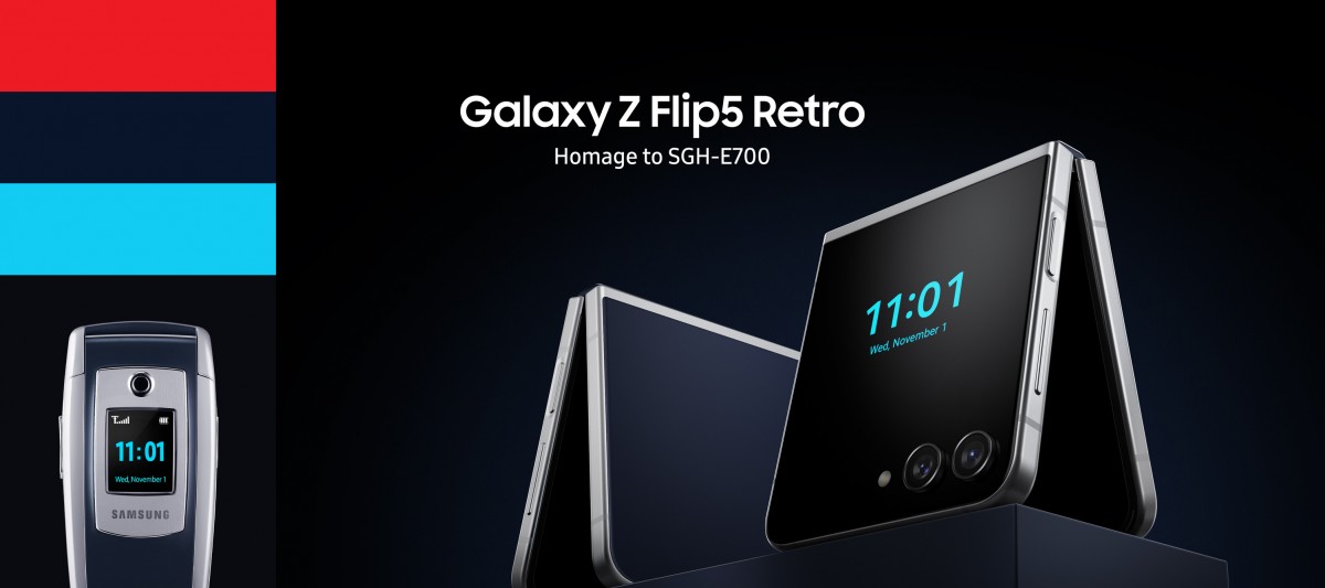 Galaxy Z Flip 5 Retro in voller Pracht