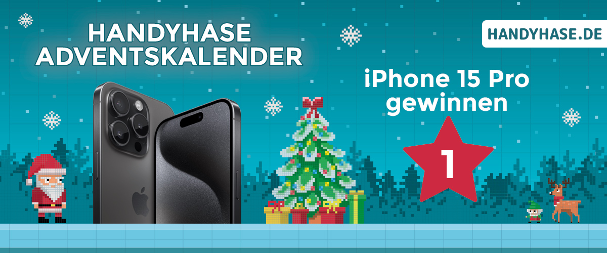 Handyhase.de-Adventskalender Türchen 1 mit iPhone 15 Pro