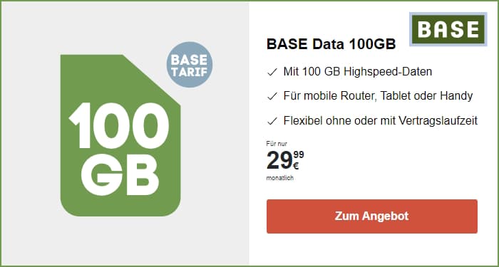 Base - Datentarif SIM only - Header