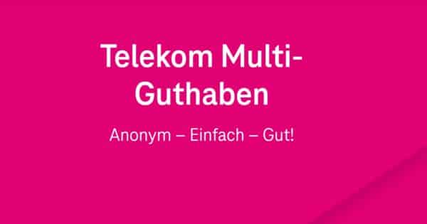 Telekom Multi-Guthaben im Detail