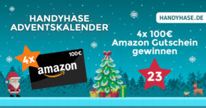 Handyhase Adventskalender mit Amazon-Gutscheinen