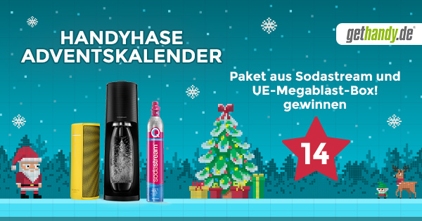 Handyhase.de Adventskalender Türchen 13 mit Sodastream und Bluetooth-Box