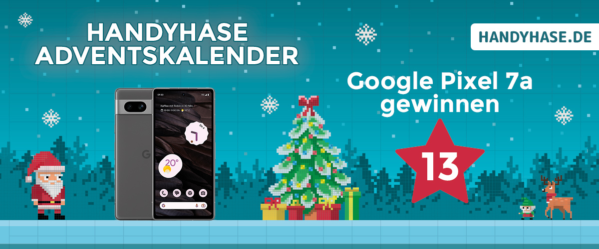 Handyhase-Adventskalender Türchen 13 mit Pixel 7a