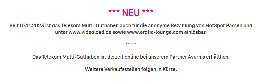 Telekom Multi-Guthaben