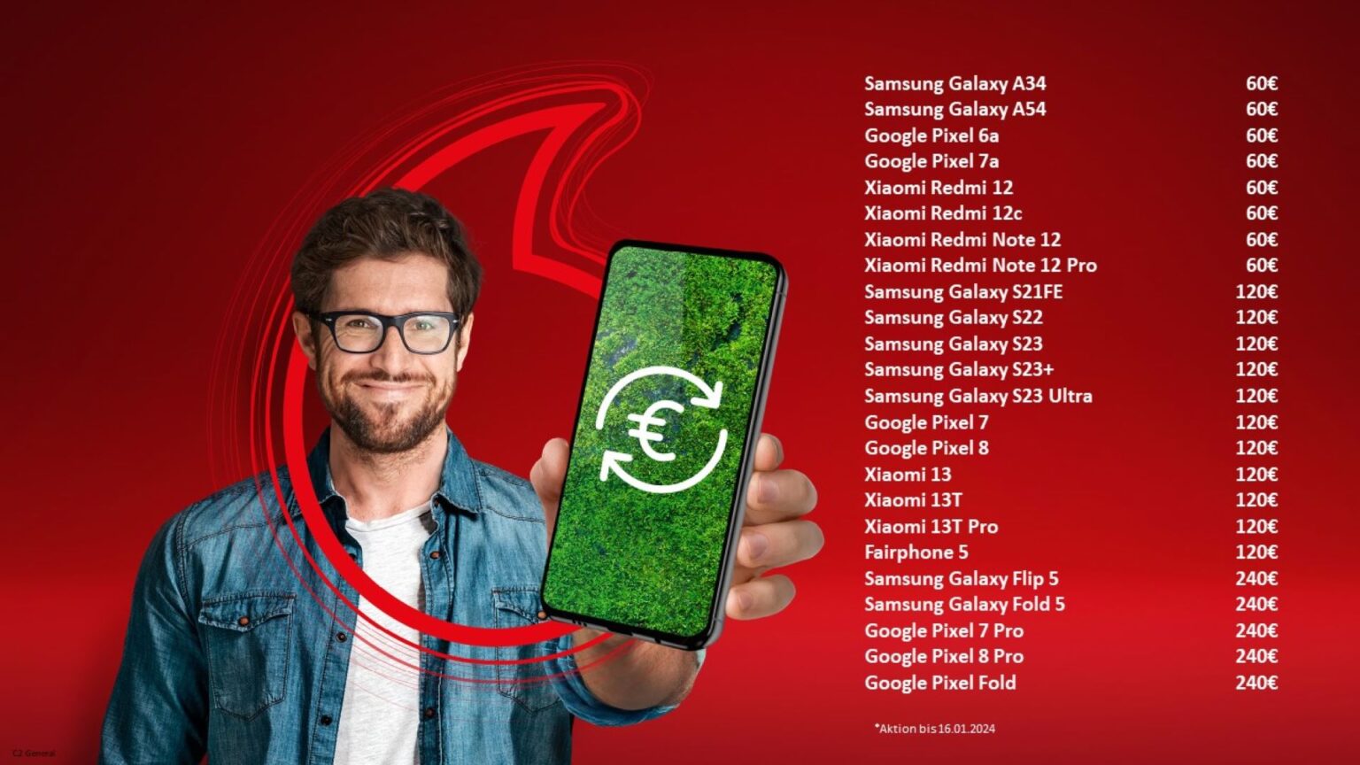 Die Tauschbonus-Prämien von Vodafone. (Bild: Vodafone)