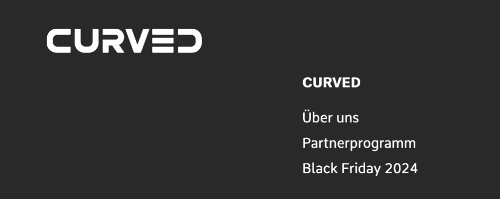 Curved mit dem Hinweis auf den kommenden Black Friday 2024 (Screenshot: Handyhase.de)