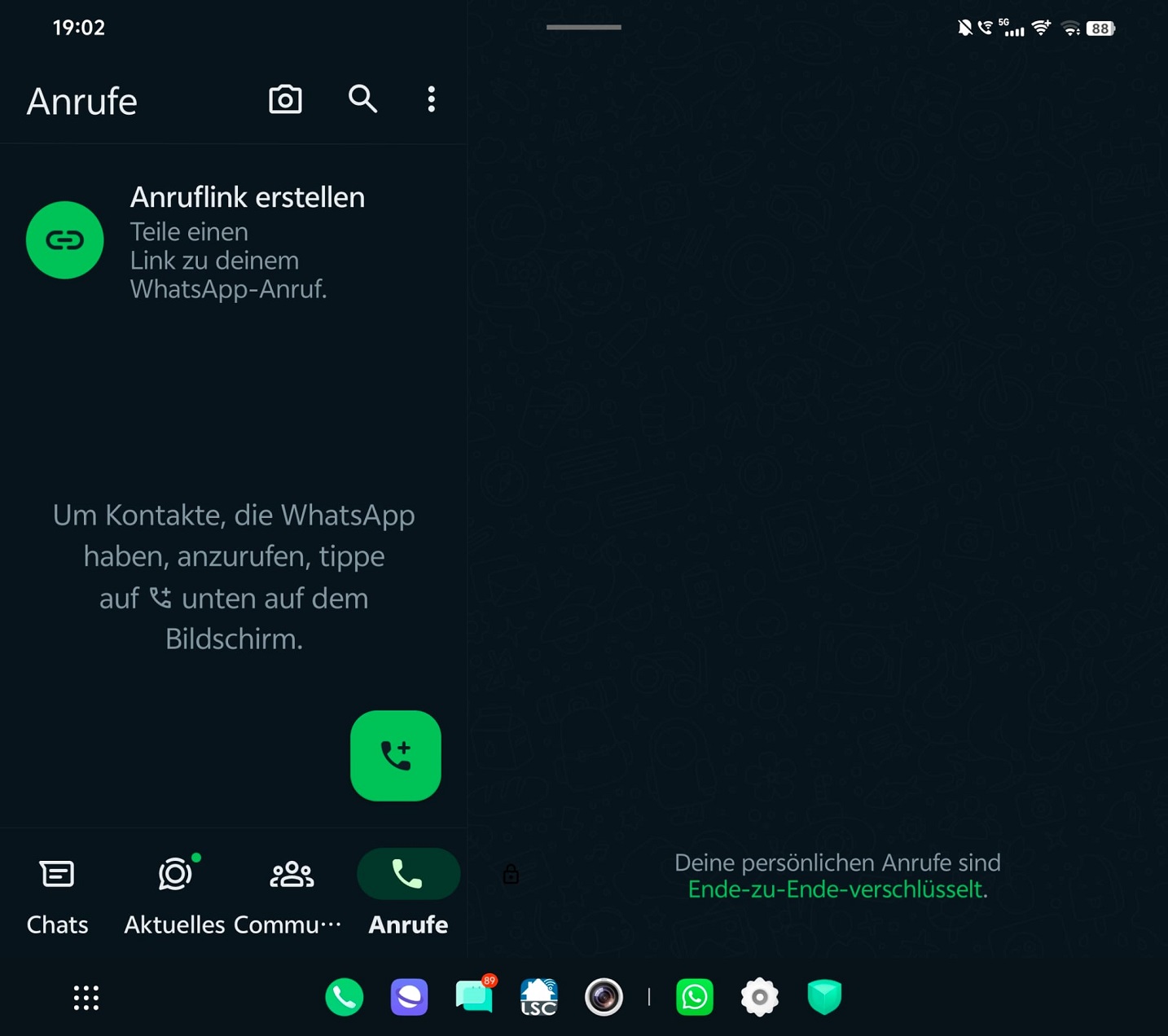 VoIP über WhatsApp