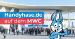 Handyhase auf dem MWC