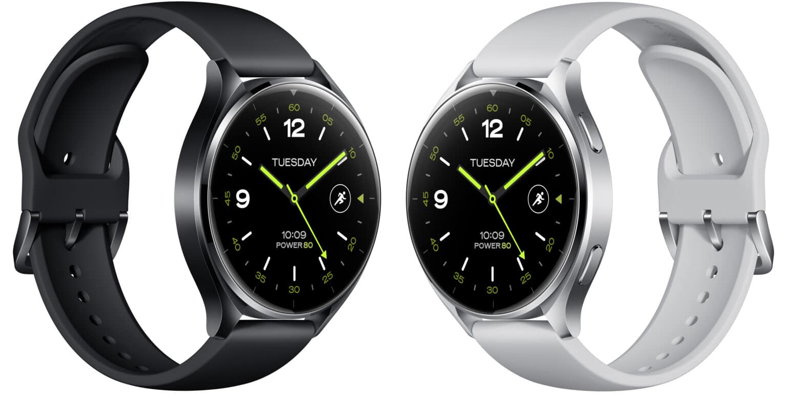 Produktbilder der Xiaomi Watch 2 in Schwarz und Silber