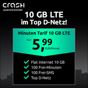 crash Minuten-Tarif 10 GB Aktion