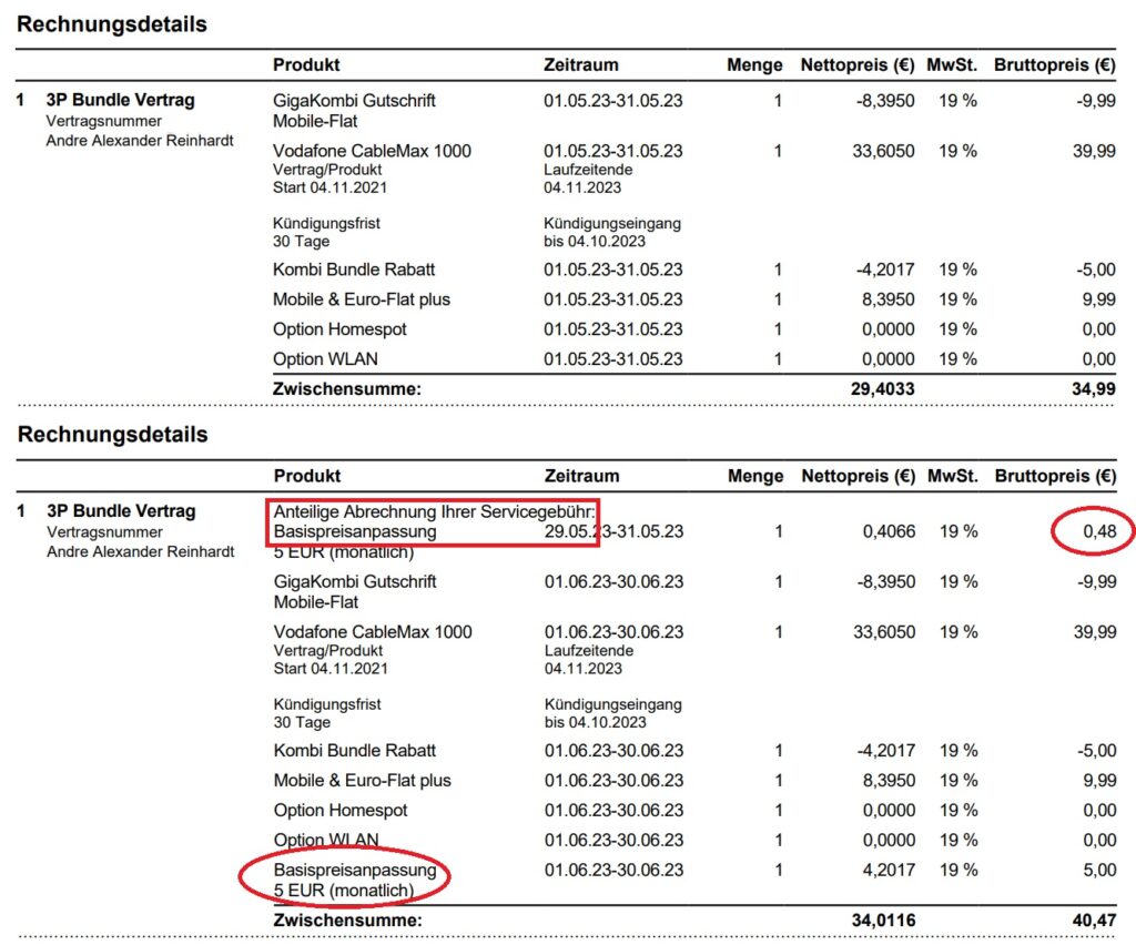 Sammelklage gegen Vodafone wegen unlauterer Preiserhöhung
