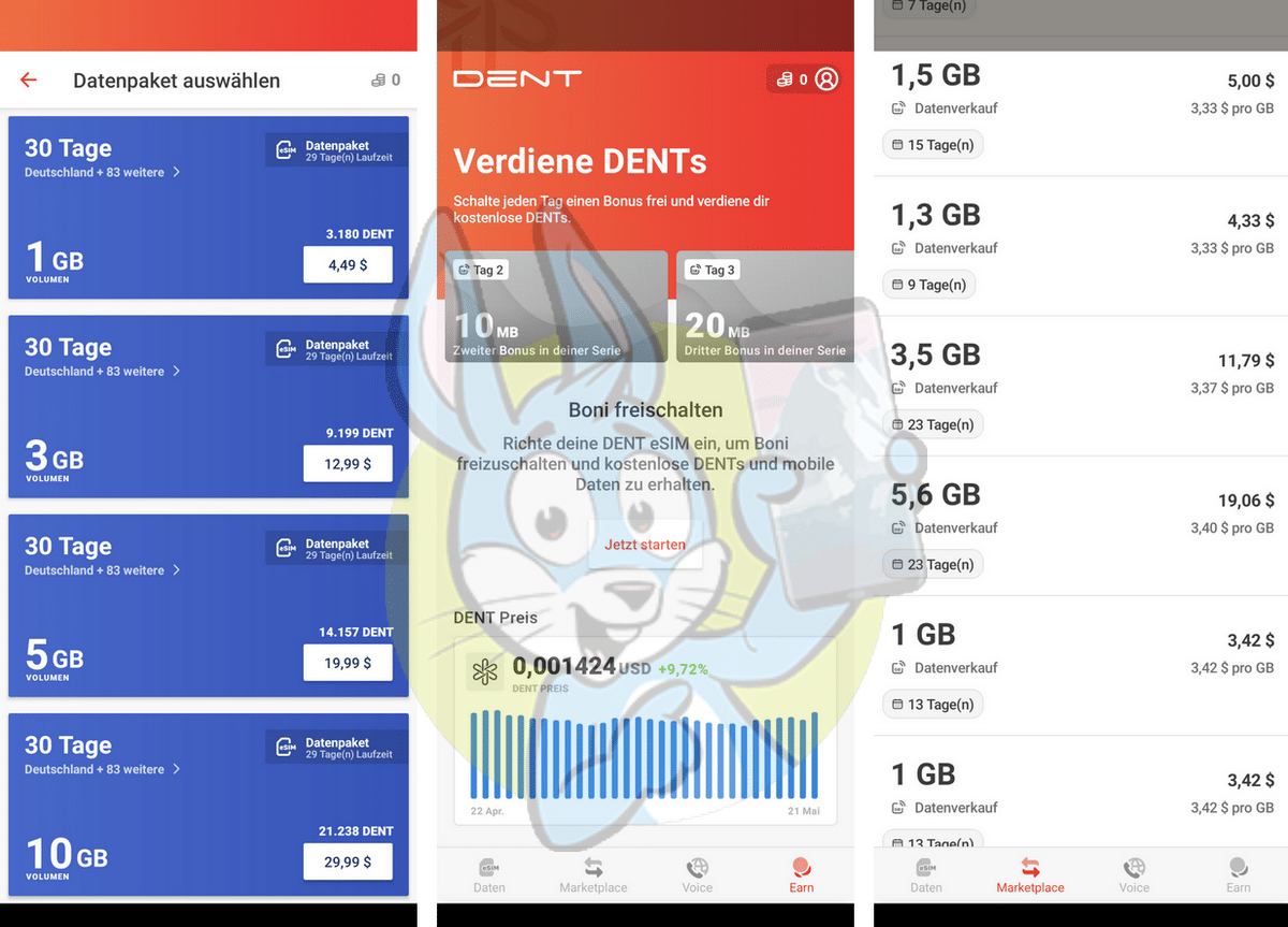 Dent eSIM App
