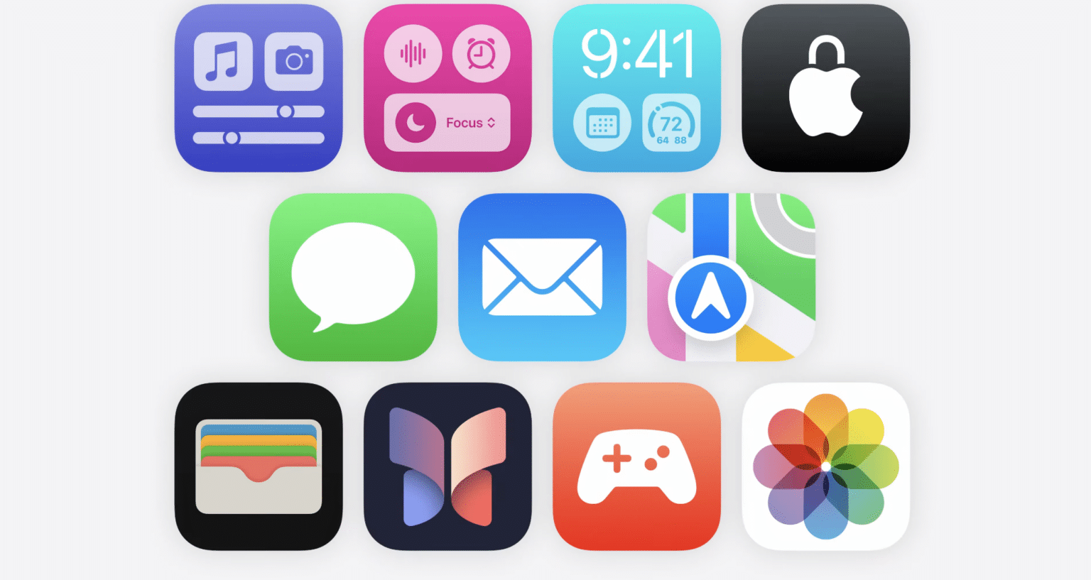 Symbolbild für iOS 18 mit verschiedenen App-Icons