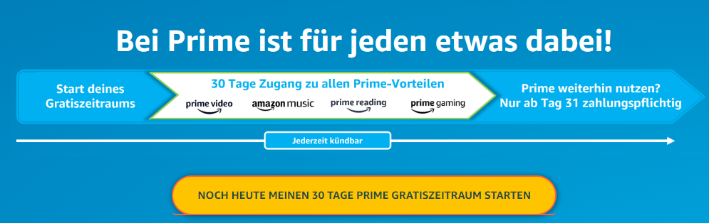 Amazon Prime gratis testen