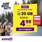 sim.de Angebot der Woche: 20 GB für 4,99 €