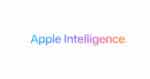Screenshot des Schriftzugs von Apple Intelligence mit Apple-Firmenschrifttype