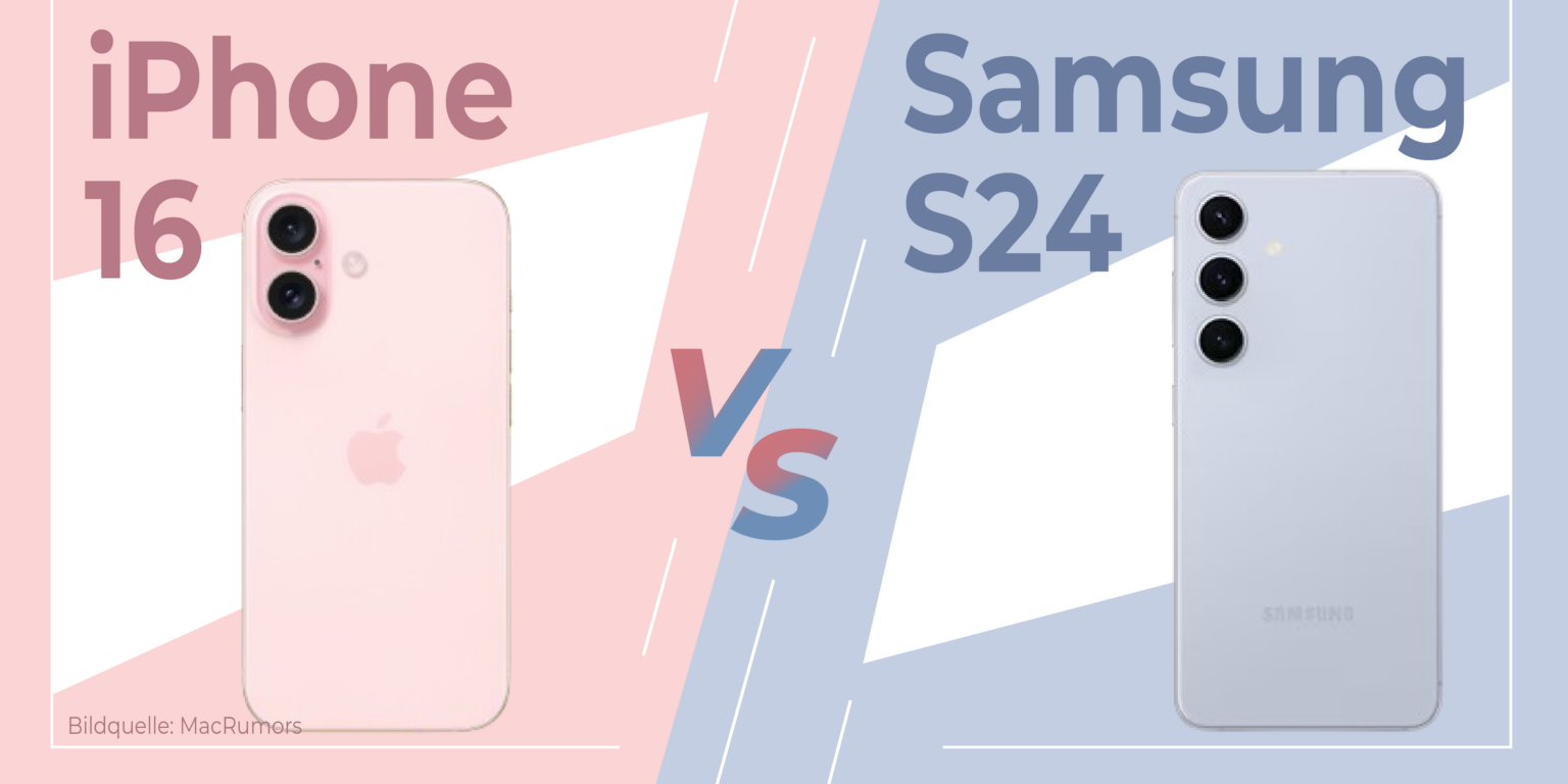 iPhone 16 vs. Galaxy S24 im Vergleich