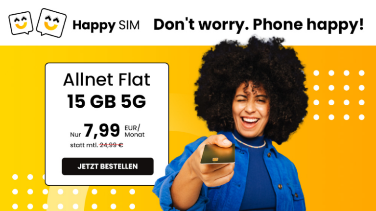 Happy SIM Netz & Netzabdeckung: So schnell ist 5G