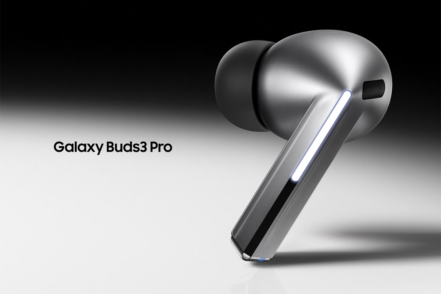 Renderbild eines Ohrhörers der Galaxy Buds 3 Pro