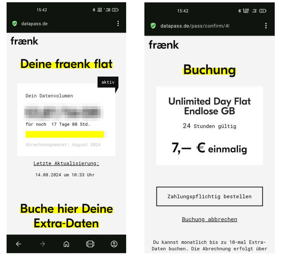 fraenk: datapass.de