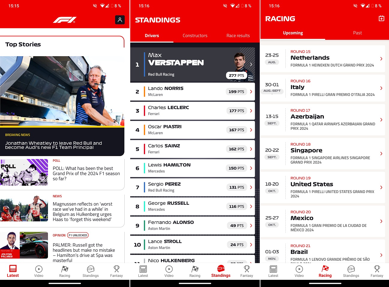 Official F1 App