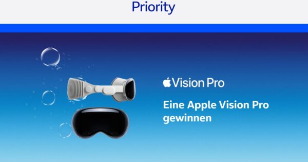 o2 Priority verlost Apple Vision Pro