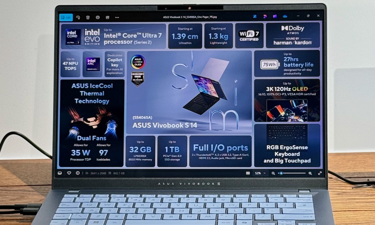 IFA 2024: ASUS Vivobook S 14 - Kernfeatures