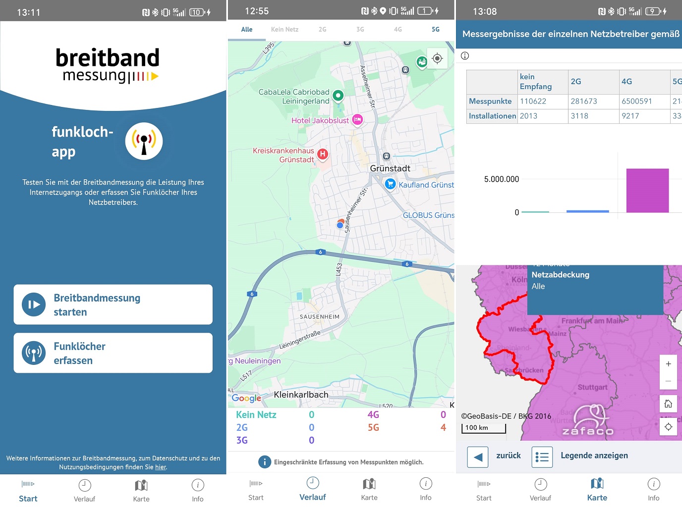 Bundesland-Filter mit schlechter Handy-Ansicht