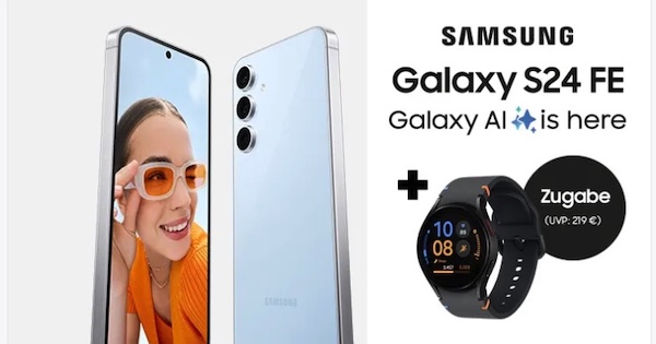 Samsung Galaxy S24 FE mit gratis Galaxy Watch FE