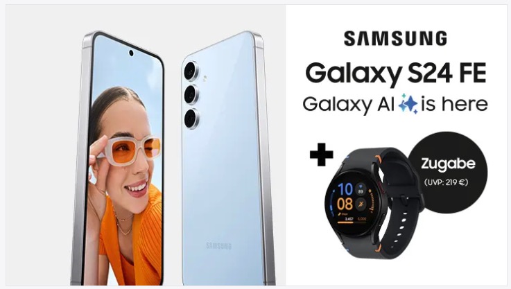 Samsung Galaxy S24 FE mit gratis Galaxy Watch FE