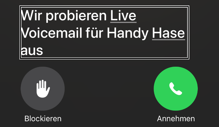 Live Vociemail am iPhone ausprobiert