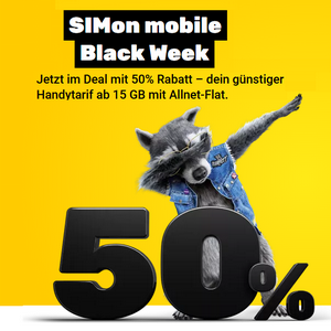 SIMon mobile Black Week