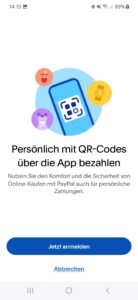 Via App rufst Du Deinen QR-Code zum Bezahlen auf. (Screenshot: Handyhase)