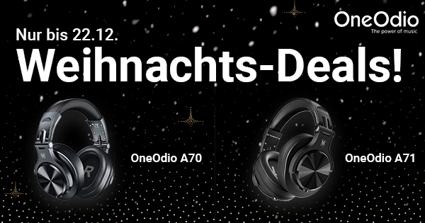 OneOdio Weihnachtsdeals mit bis zu 20% Rabatt