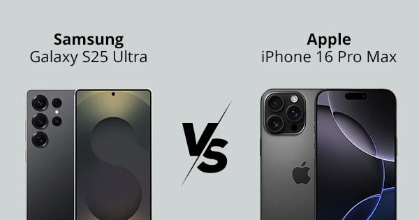 Samsung Galaxy S25 Ultra vs. iPhone 16 Pro Max im Vergleich