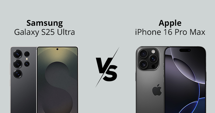 Galaxy S25 Ultra vs. iPhone 16 Pro Max Magazinslider