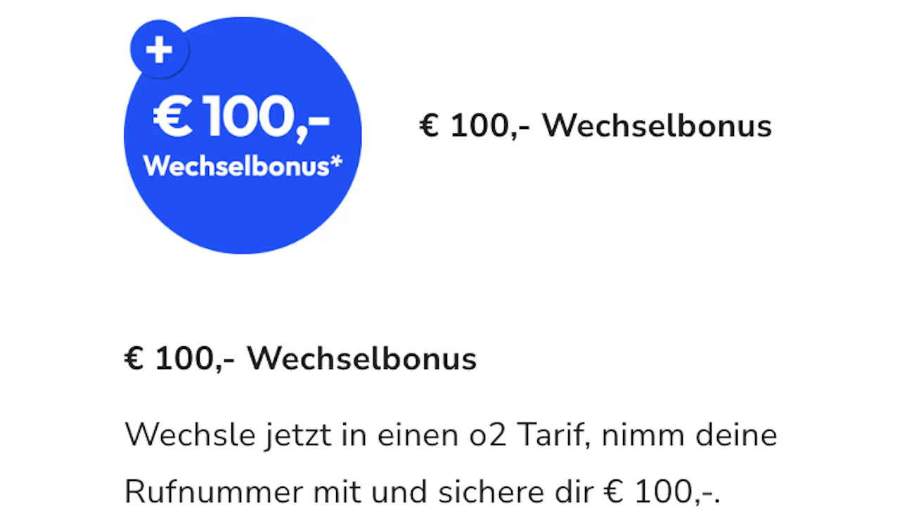 O2 Wechselbonus