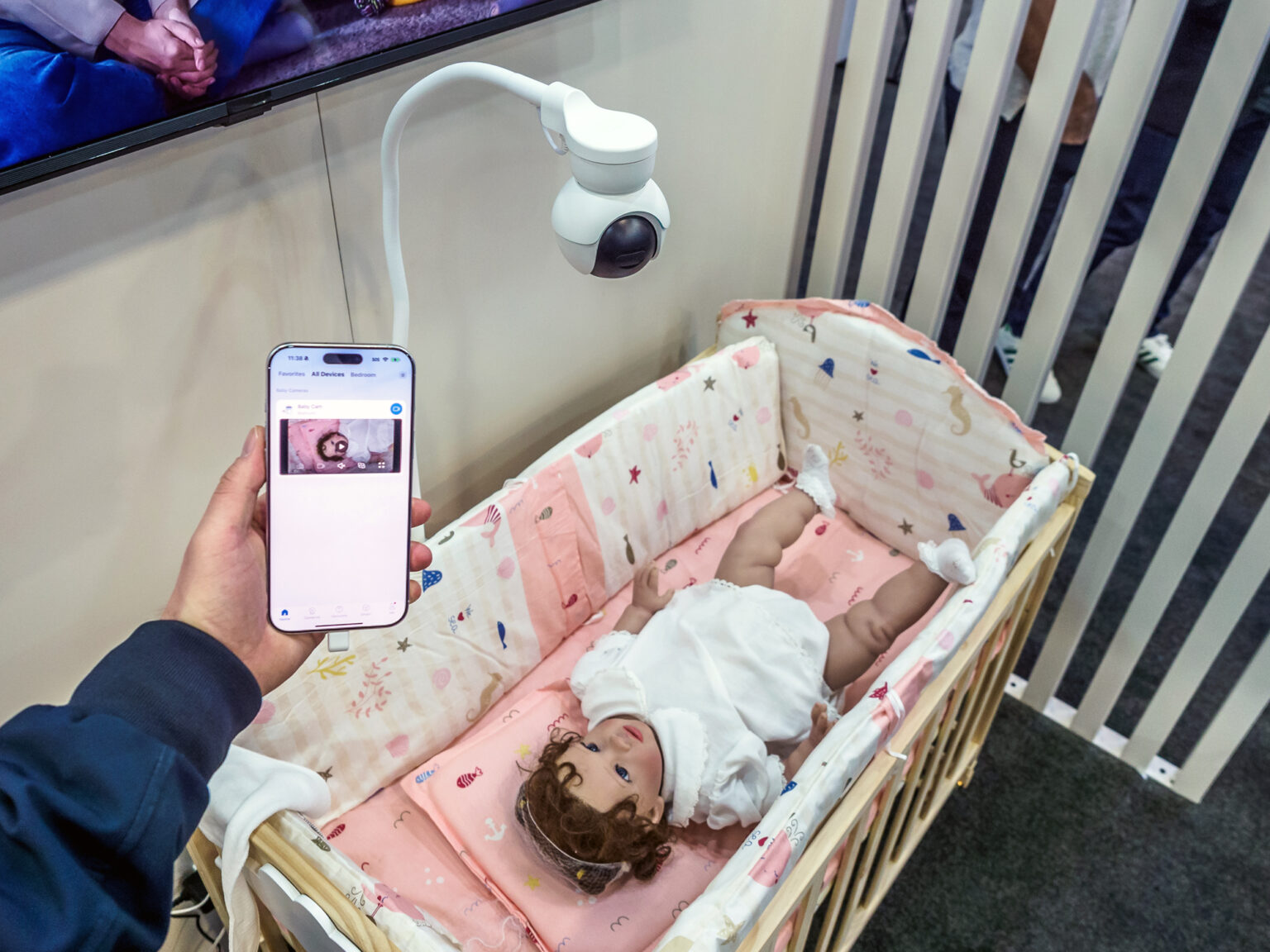 Babykamera Tapo C840 am Messestand von TP-Link auf der CES 2025