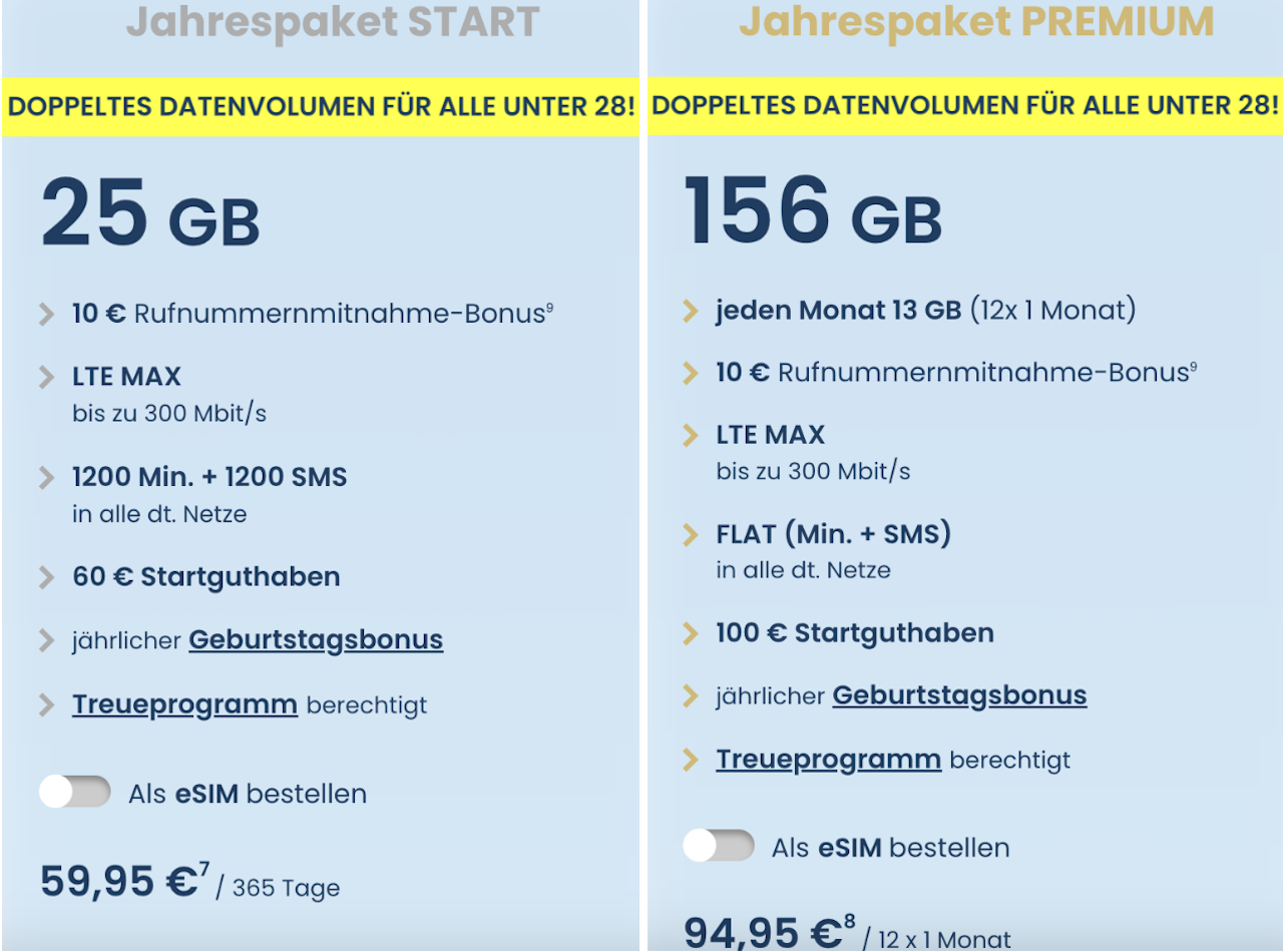 EDEKA Smart Jahrestarife