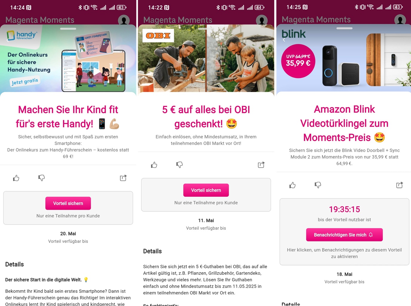 Spannende Moment-Deals im Mai