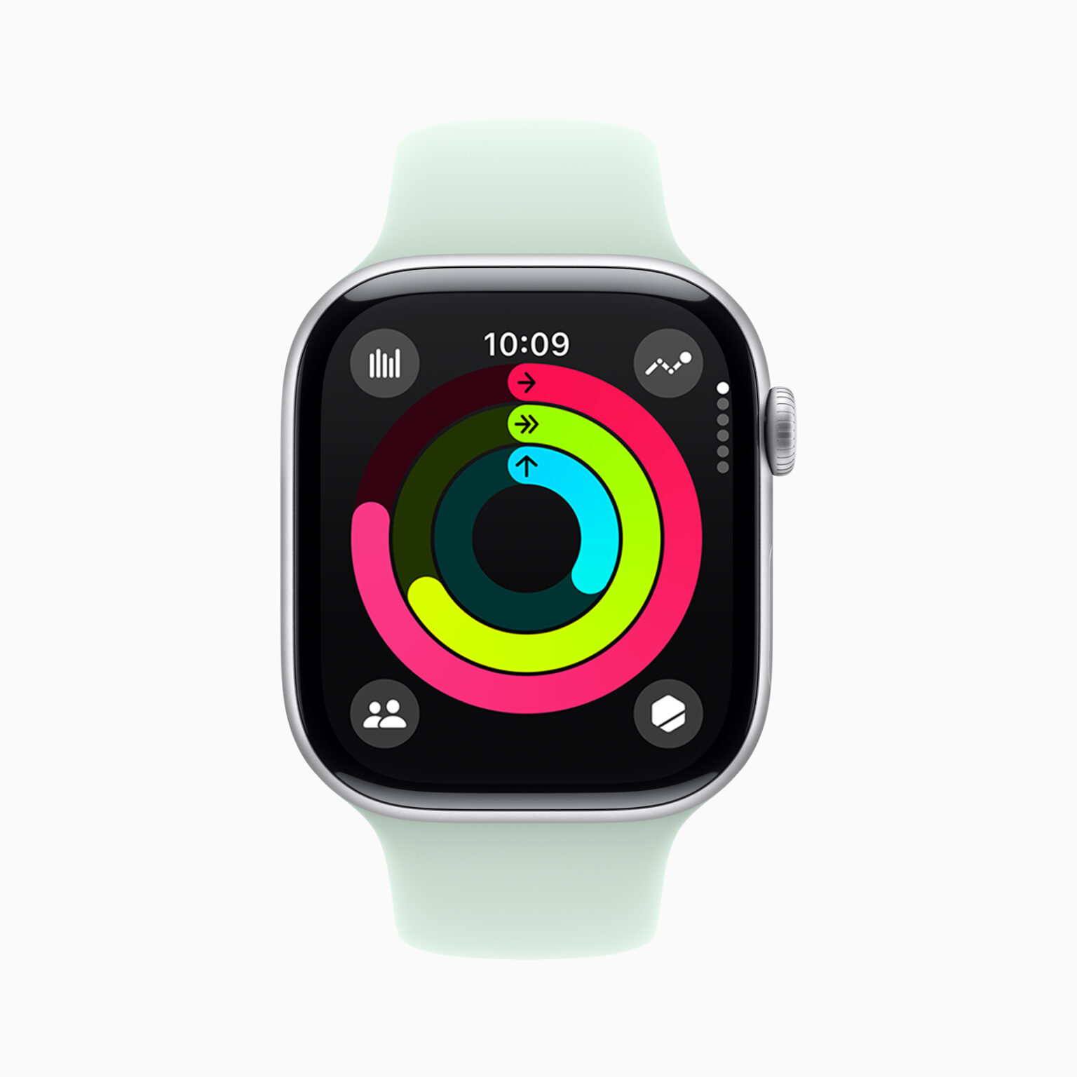 Apple Watch mit Ringe-Ansicht